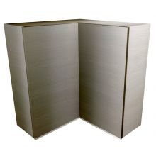 Handleless L Shaped Corner Wall Cabinet